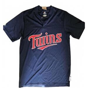Minnesota Twins Navy Blue Men's Short Sleeve T-Shirt Size Small
